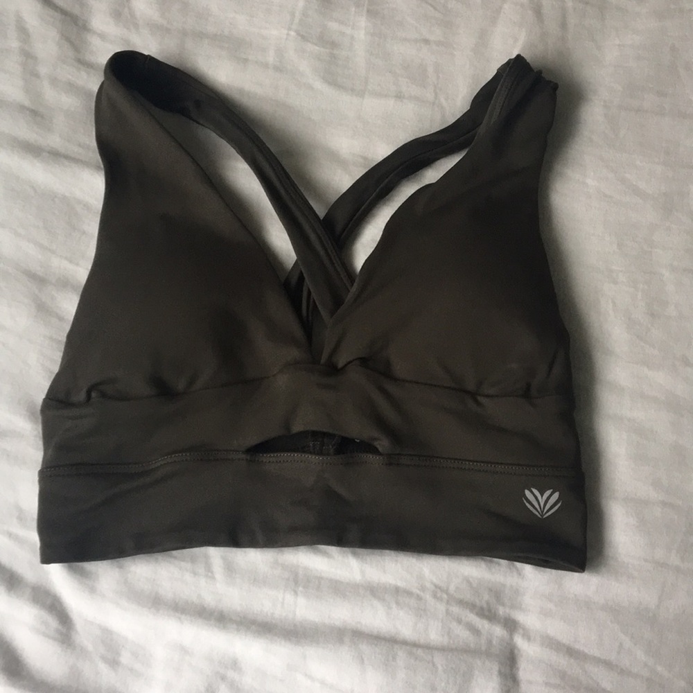 Olive Green Sports bra